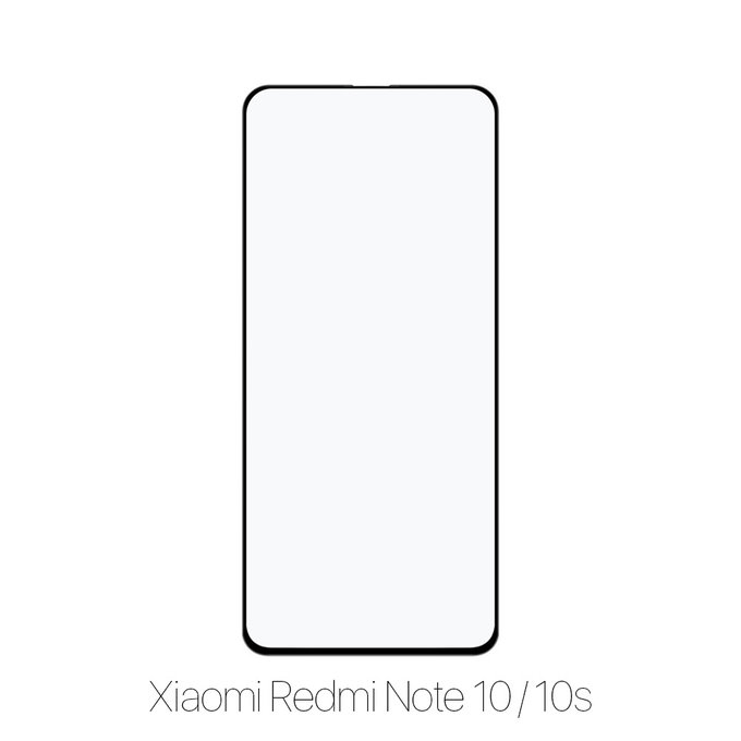 Закалено стъкло FullCover за Xiaomi Червено, Redmi Note 10 и 10S, FixPremium