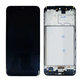 дисплей за Samsung M21 M215F, Тъчскрийн и рамка, черен, Black, TFT