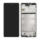 дисплей за Samsung M51 M515F, Тъчскрийн и рамка, Celestial Black, TFT