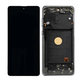 дисплей за Samsung Note 10 Lite N770F, Тъчскрийн и рамка, Aura Black, TFT