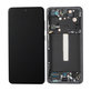 дисплей OLED за Samsung S21 FE G990B, Тъчскрийн и рамка, черен, Black