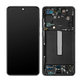 дисплей за Samsung S21 FE G990B, Тъчскрийн и рамка, черен, Black, TFT