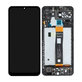 дисплей + тъчскрийн + рамка за Samsung A04S A047F, GH82-29805A, GH82-29806A, черен, Black, Genuine Service Pack