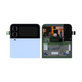 дисплей за Samsung Z Flip 4 F721B, външен, Тъчскрийн и рамка, GH97-27947D, син, Blue, Genuine Service Pack