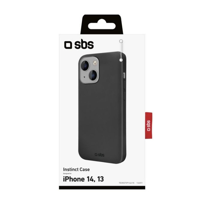 Калъф Instinct за iPhone 14/13, Черно, Black