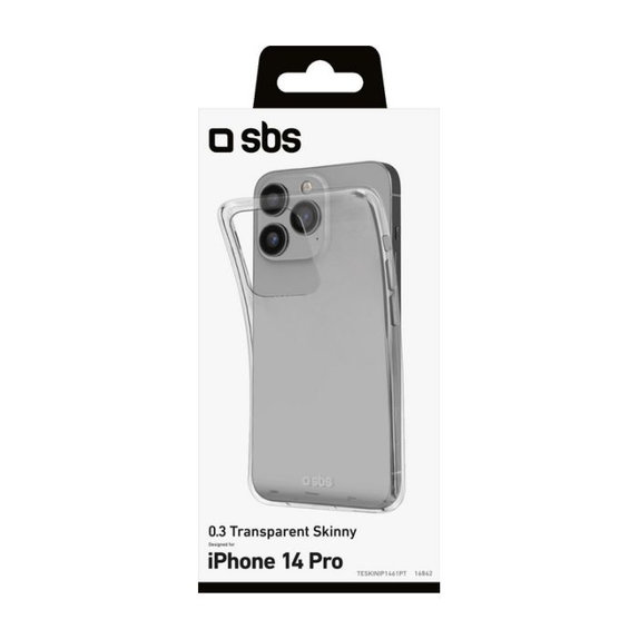 Тънък калъф за iPhone 14 Pro, Прозрачен, Transparent