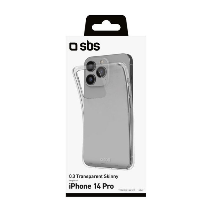 Тънък калъф за iPhone 14 Pro, Прозрачен, Transparent