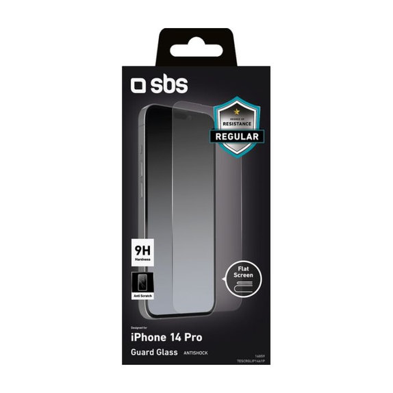 Закалено стъкло за iPhone 14 Pro, Прозрачен, Transparent, SBS
