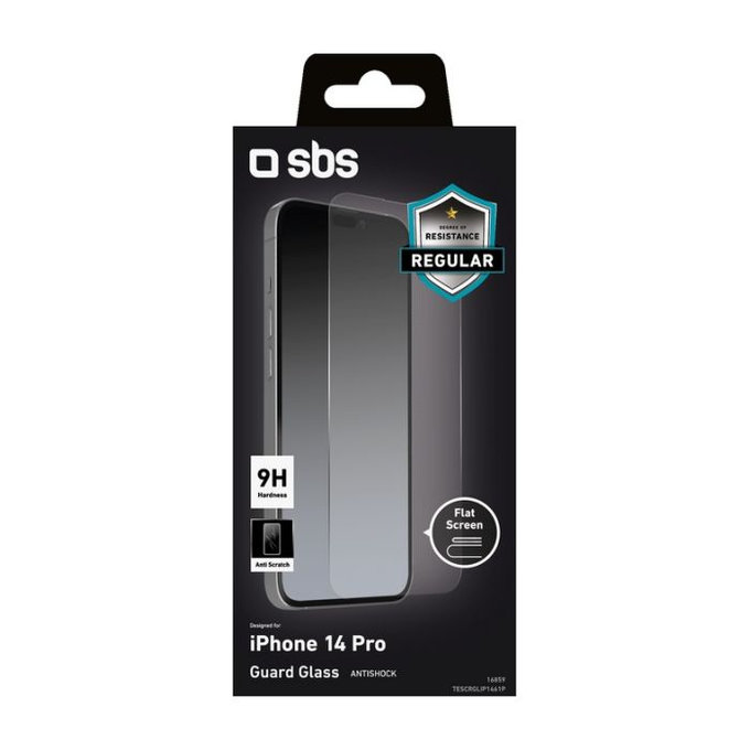 Закалено стъкло за iPhone 14 Pro, Прозрачен, Transparent, SBS
