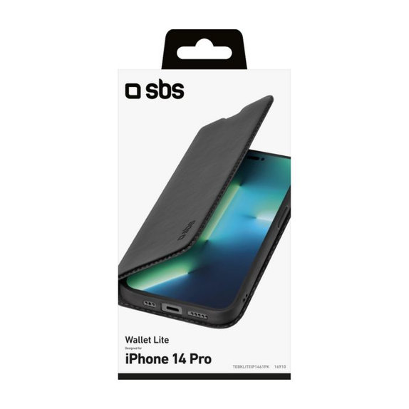 Калъф Book Wallet Lite за iPhone 14 Pro, Черно, Black
