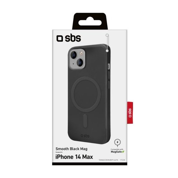 Калъф Smooth Mag с MagSafe за iPhone 14 Plus, Черно, Black