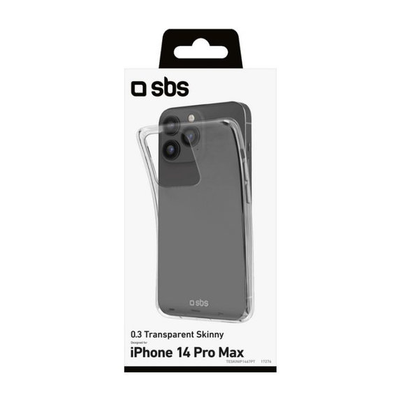 Тънък калъф за iPhone 14 Pro Max, Прозрачен, Transparent