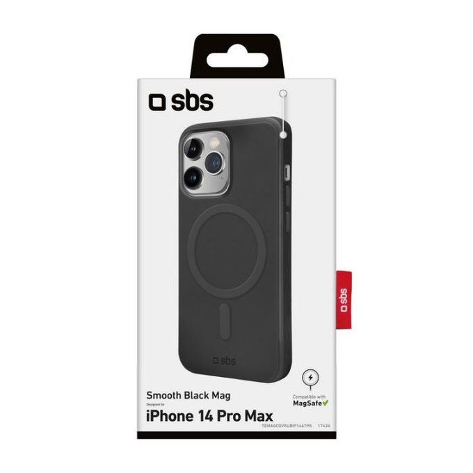 Калъф Smooth Mag с MagSafe за iPhone 14 Pro Max, Черно, Black