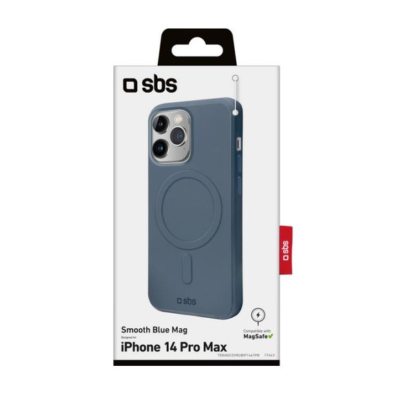 Калъф Smooth Mag с MagSafe за iPhone 14 Pro Max, Синьо, Blue