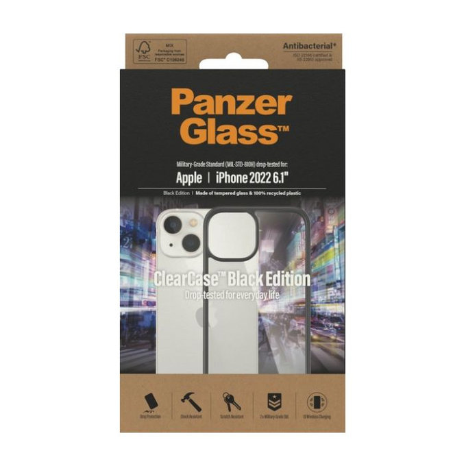 Калъф ClearCase за iPhone 14, Черно, Black