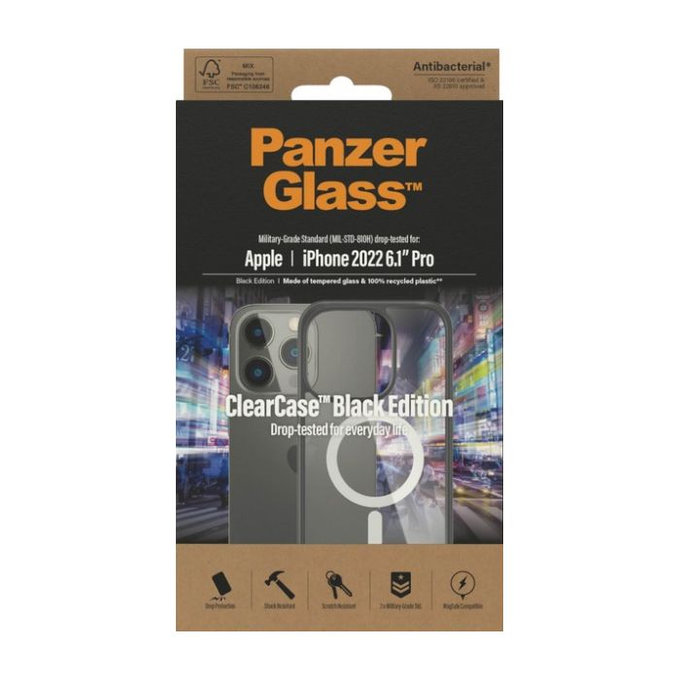 Калъф ClearCase с MagSafe за iPhone 14 Pro, Черно, Black