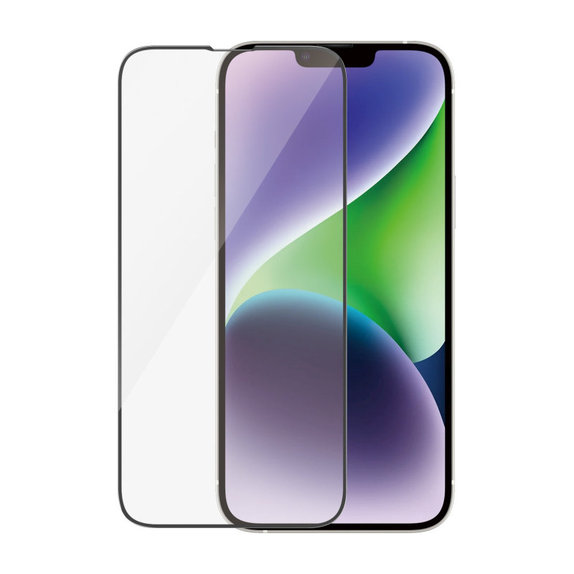 Закалено стъкло UWF AB с апликатор за iPhone 14 Plus/13 Pro Max, Черно, PanzerGlass