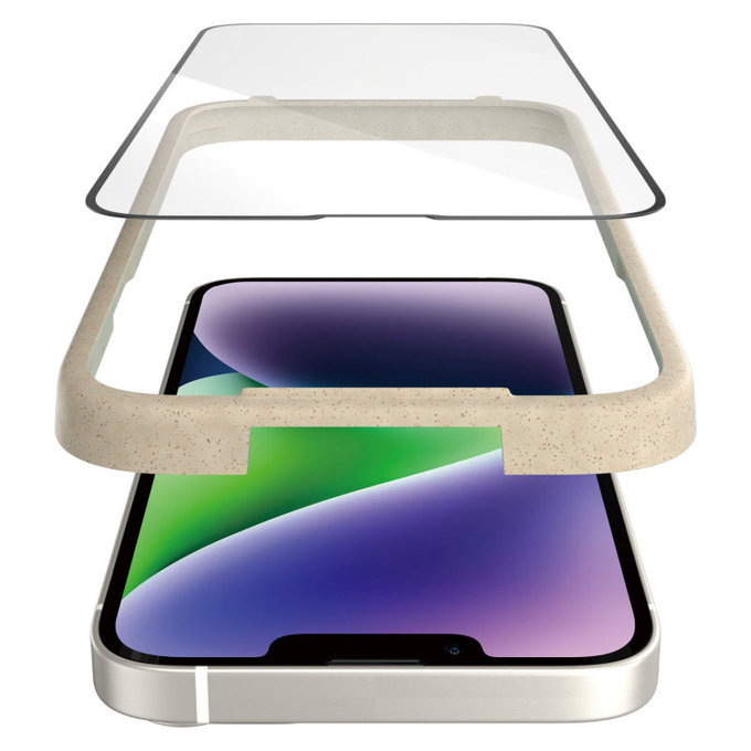 Закалено стъкло UWF AB с апликатор за iPhone 14 Plus/13 Pro Max, Черно, PanzerGlass