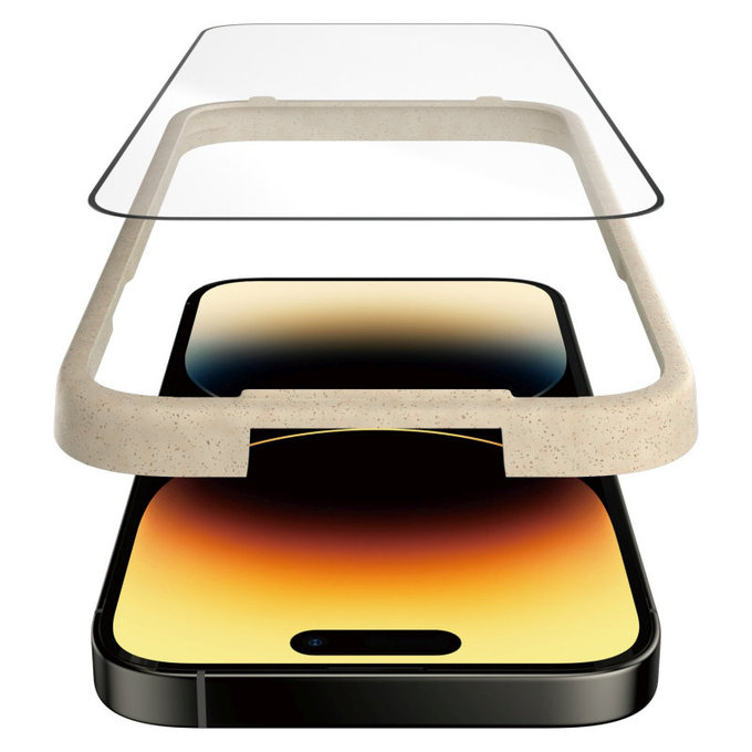 Закалено стъкло UWF Anti-Reflective AB с апликатор за iPhone 14 Pro, Черно, PanzerGlass