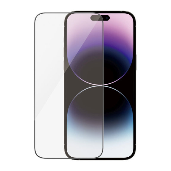 Закалено стъкло UWF Anti-Reflective AB с апликатор за iPhone 14 Pro Max, Черно, PanzerGlass