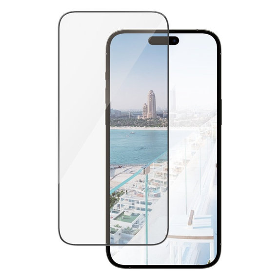 Закалено стъкло UWF Anti-Reflective AB с апликатор за iPhone 14 Pro Max, Черно, PanzerGlass
