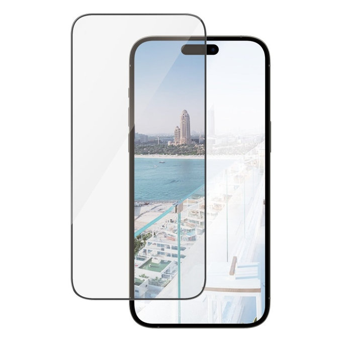 Закалено стъкло UWF Anti-Reflective AB с апликатор за iPhone 14 Pro Max, Черно, PanzerGlass