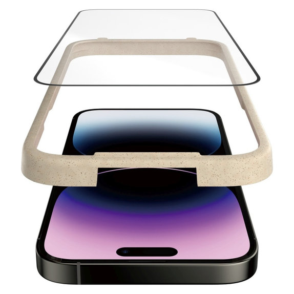 Закалено стъкло UWF Anti-Reflective AB с апликатор за iPhone 14 Pro Max, Черно, PanzerGlass