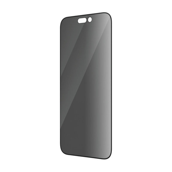 Закалено стъкло UWF Privacy AB с апликатор за iPhone 14 Pro, Черно, PanzerGlass
