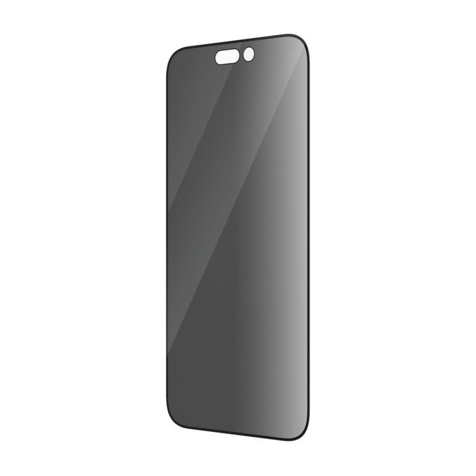 Закалено стъкло UWF Privacy AB с апликатор за iPhone 14 Pro, Черно, PanzerGlass