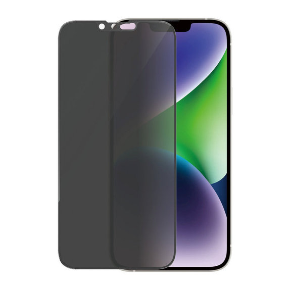 Закалено стъкло UWF Privacy AB с апликатор за iPhone 14 Plus/13 Pro Max, Черно, PanzerGlass