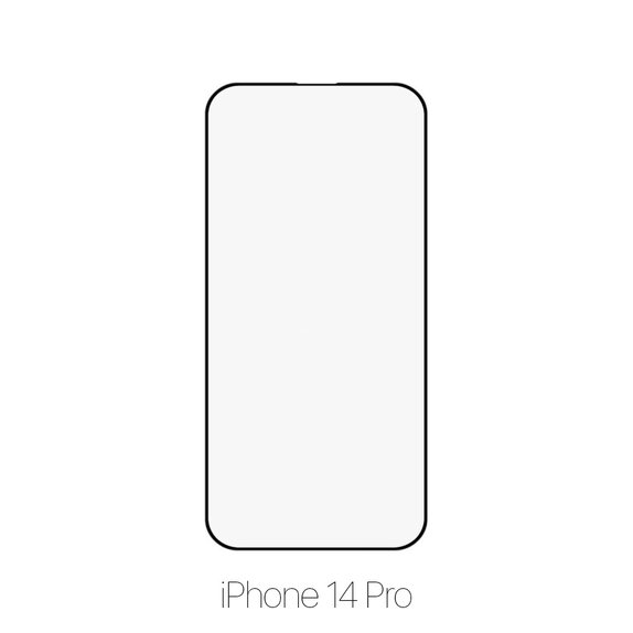 Закалено стъкло FullCover за iPhone 14 Pro, FixPremium