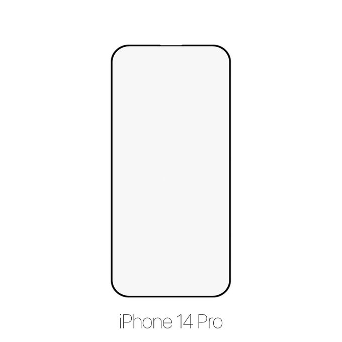 Закалено стъкло FullCover за iPhone 14 Pro, FixPremium