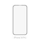 Закалено стъкло FullCover за iPhone 14 Pro, FixPremium