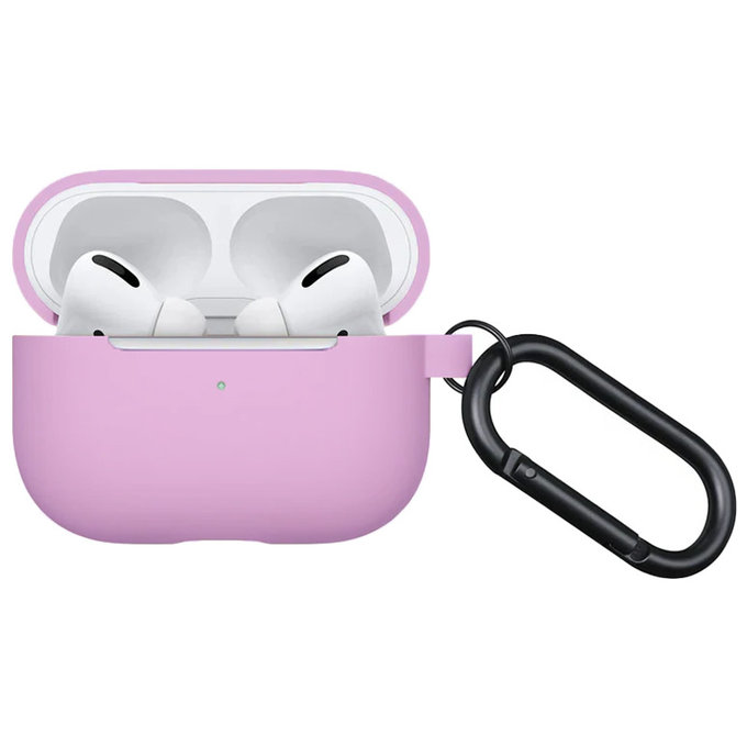 Силиконов калъф за AirPods Pro, Лила, Lila