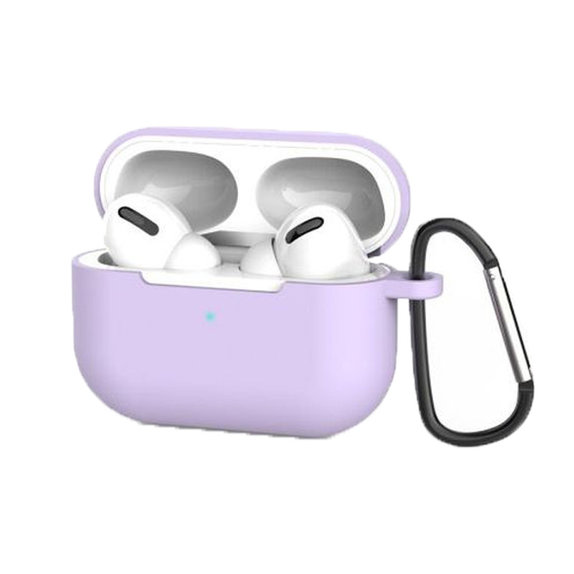 Силиконов калъф за AirPods Pro, Лила, Lila