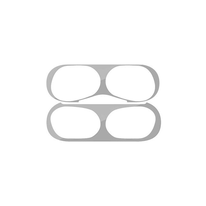 Анти-прах лепенка за AirPods Pro, сребърен, silver, FixPremium