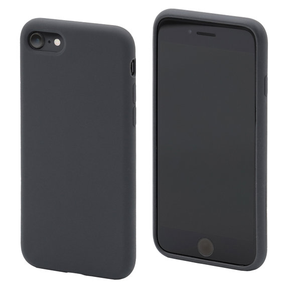 Силиконов калъф за iPhone 7, 8, SE 2020 & SE 2022, Space Grey