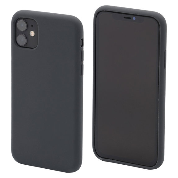 Силиконов калъф за iPhone 11, космическо сиво, Space Grey