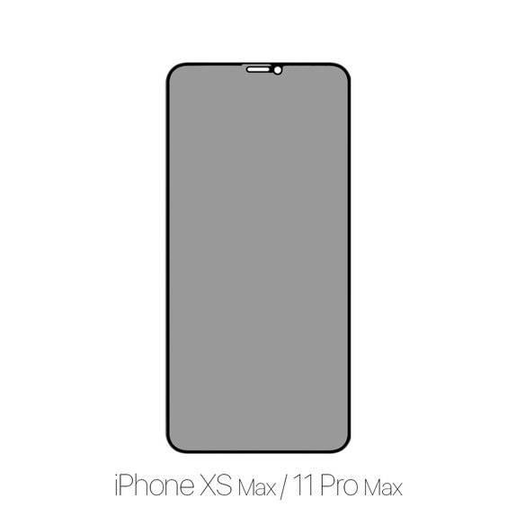 Закалено стъкло Privacy Anti-Spy за iPhone XS Max и 11 Pro Max, FixPremium