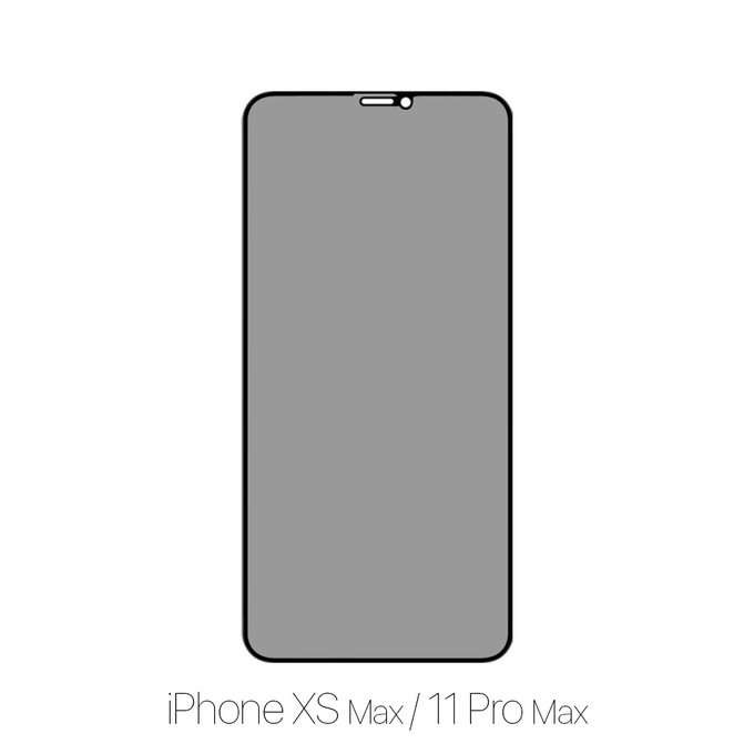 Закалено стъкло Privacy Anti-Spy за iPhone XS Max и 11 Pro Max, FixPremium