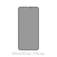 Закалено стъкло Privacy Anti-Spy за iPhone XS Max и 11 Pro Max, FixPremium