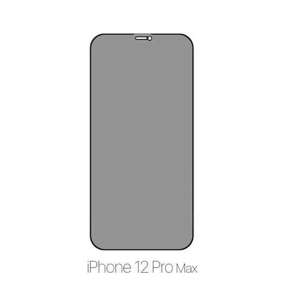 Закалено стъкло Privacy Anti-Spy за iPhone 12 Pro Max, FixPremium