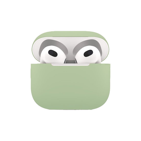 Силиконов калъф за AirPods 3, Зелено, Green