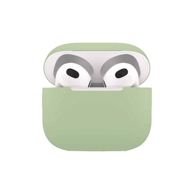 Силиконов калъф за AirPods 3, Зелено, Green