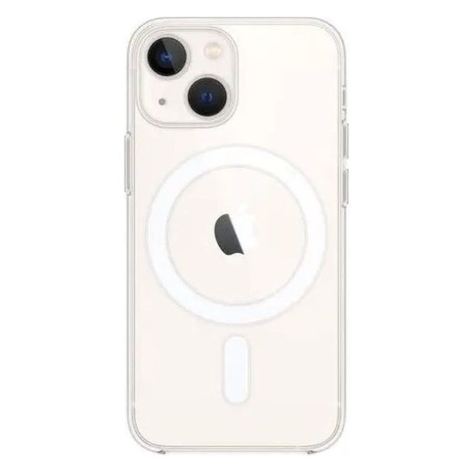 Силиконов калъф с MagSafe за iPhone 13 mini, Прозрачен, Transparent