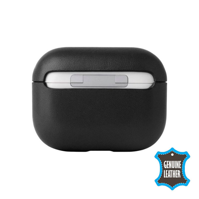 Кожен калъф за AirPods 3, Черно, Black