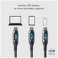 USB-C / USB-C кабел с LCD и PowerDelivery 100W, 1m, Черно, Black, SBS