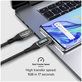 USB-C / USB-C кабел с LCD и PowerDelivery 100W, 1m, Черно, Black, SBS