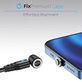 USB-C / USB-C магнитен кабел, 1m, Червено, Red, FixPremium