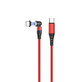 USB-C / USB-C магнитен кабел, 1m, Червено, Red, FixPremium